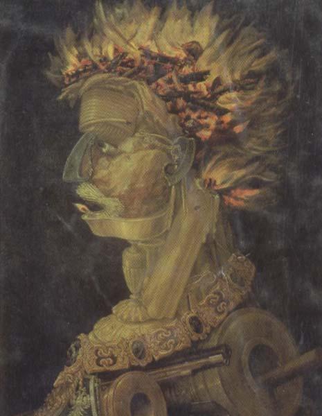 Giuseppe Arcimboldo Fire (mk45) Sweden oil painting art